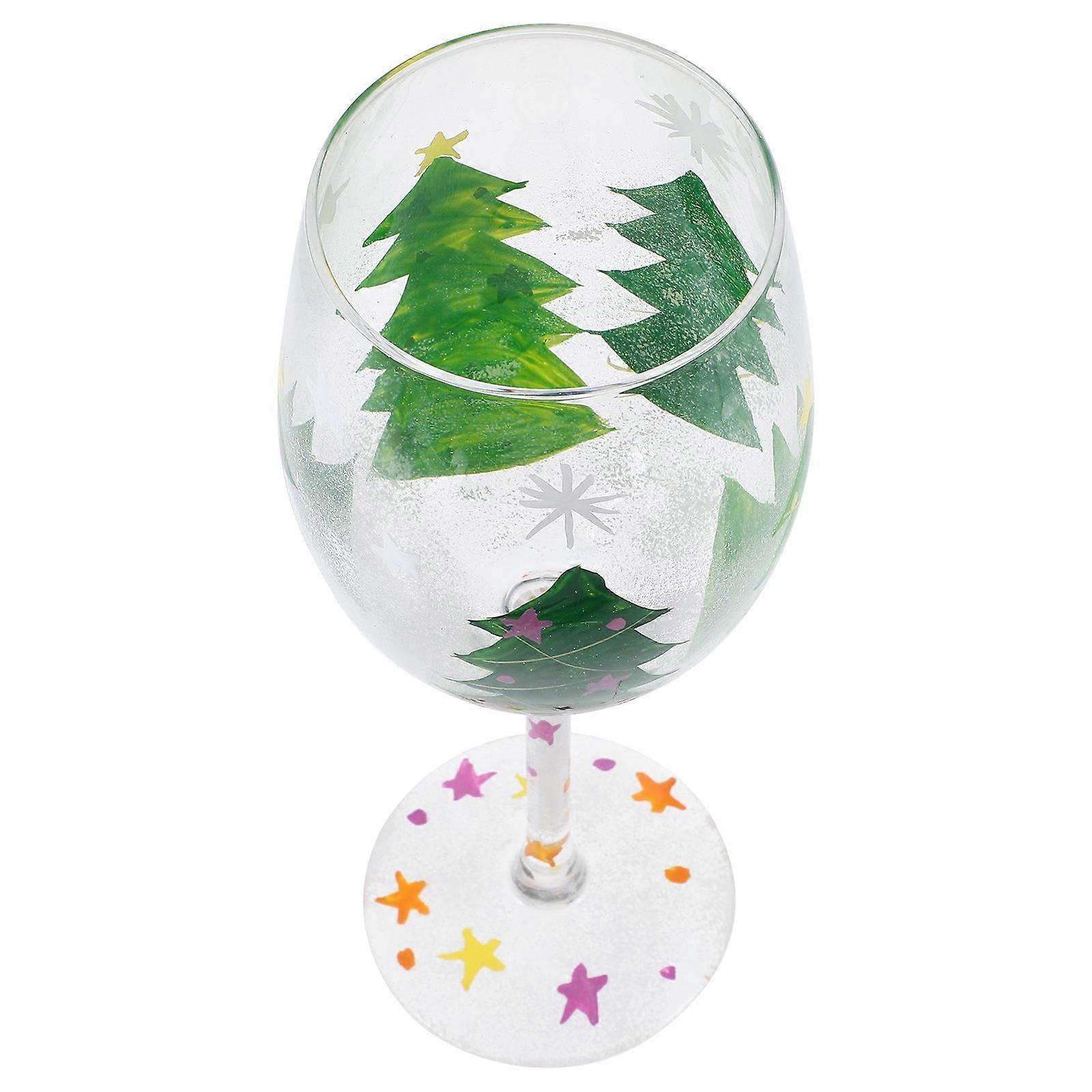 Versatile Cocktail Holding Glass Goblet Designed For Christmas Events 8.7X2.9X2.9In Smooth Edges For Safe Use 1Pcs