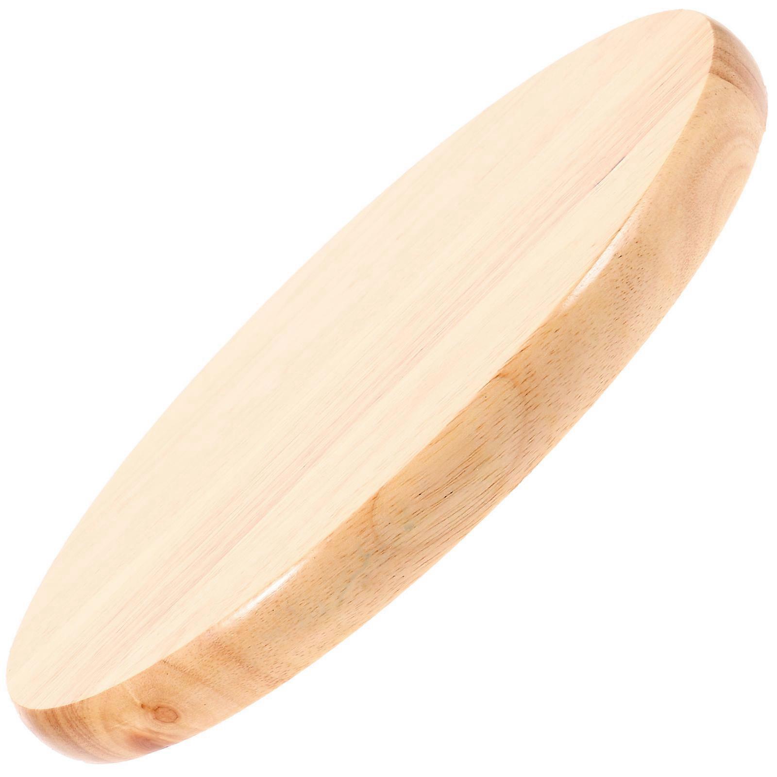 Round Wooden Stool Seat Replacement Durable Solid Wood Board for Comfortable Seating, Edge Design for Kitchen, Canteen and Living Room Use