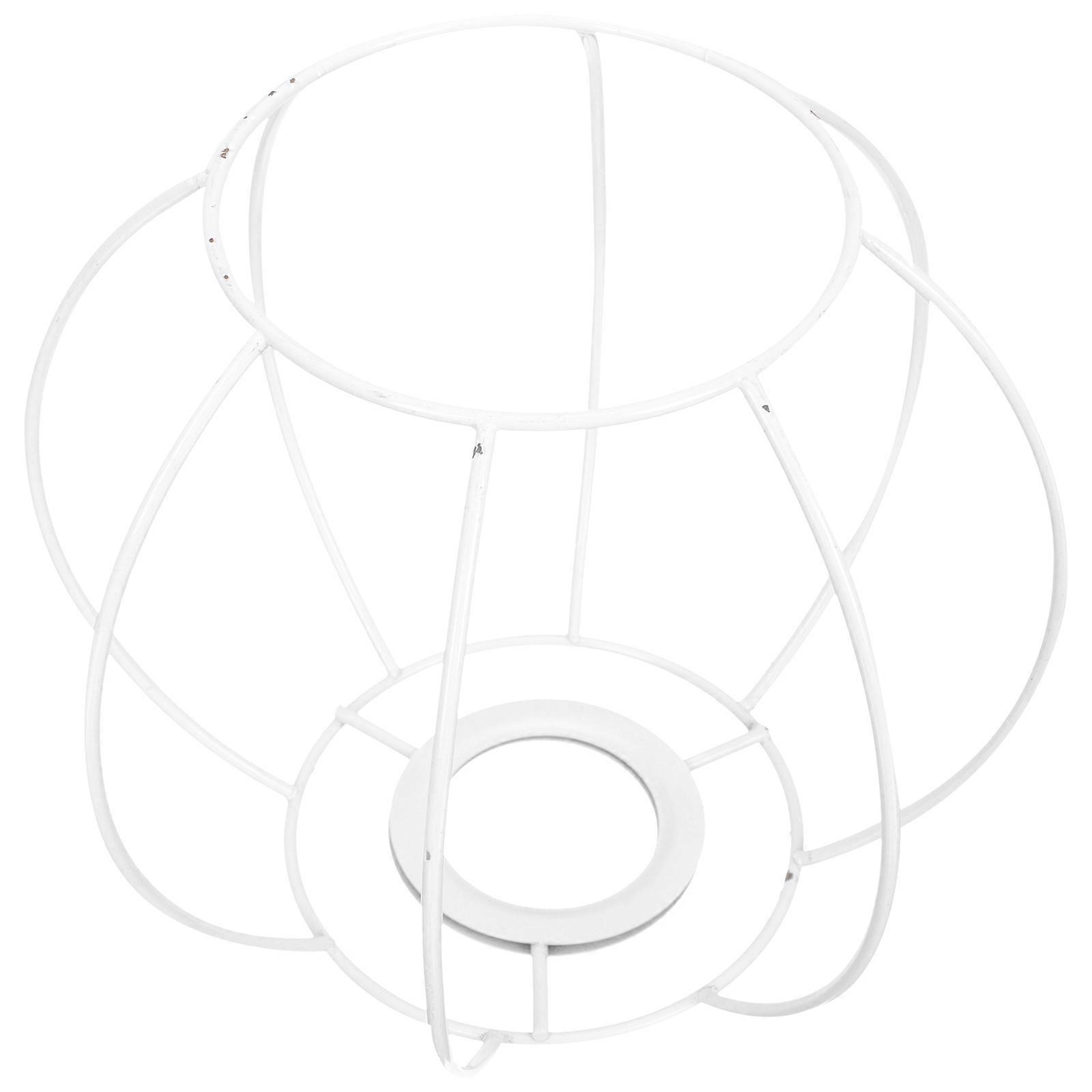 Creative Round Lantern DIY Frame with Practical E27 Lantern Bracket for Lamp Accessory