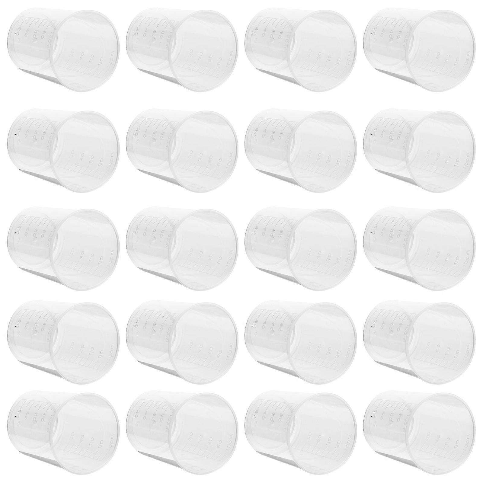 Clear Scale Cups Mini Measuring Container Food Cooking and Baking Scientists Home Cooks 40Set