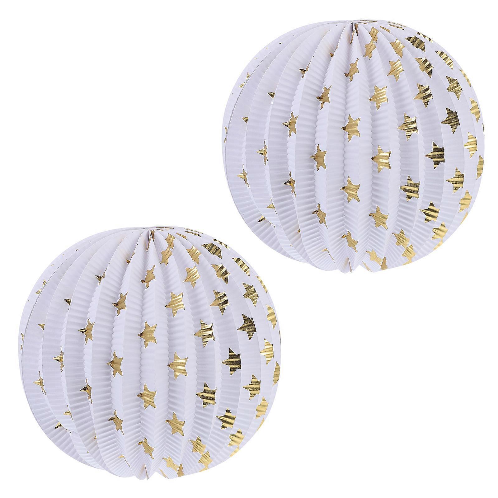 Decorative Paper Lanterns for Festive Home Decor 2 Pieces Multi Color Lightweight and Durable