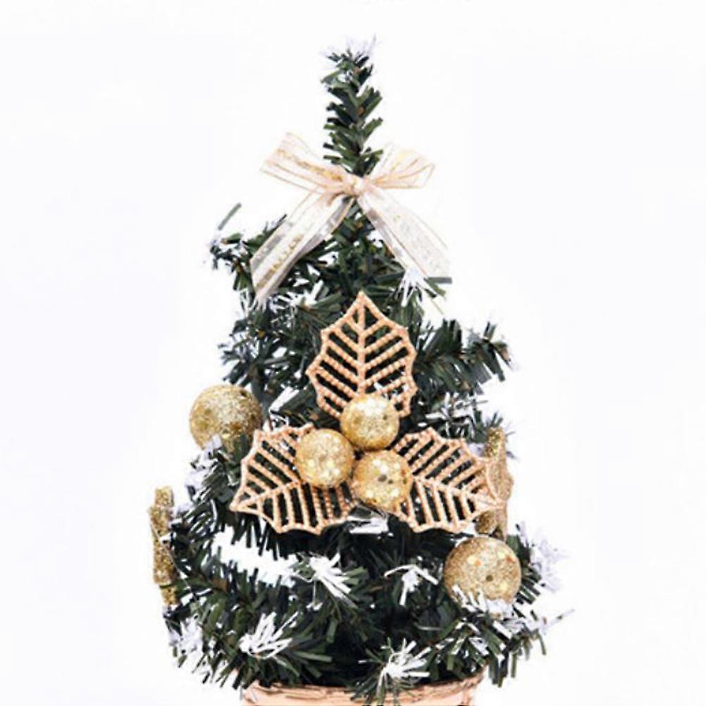 Christmas Tree Table Decor For Friends And Colleagues During New Year Party 20cm Multi Color 2Pcs