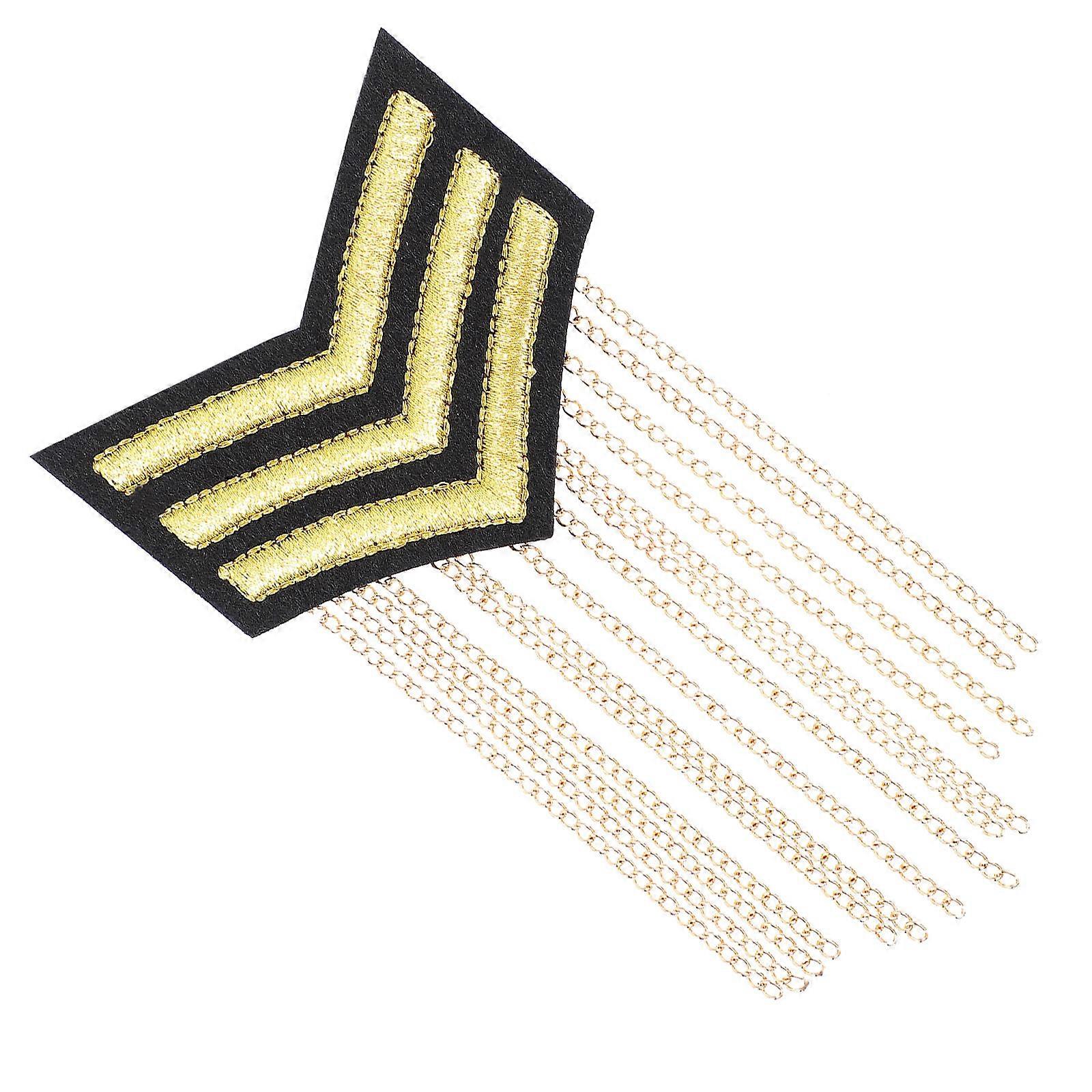 Durable Tassel Shoulder Board Badge for Costumes – Lightweight Epaulet for School Uniforms, Captain & Halloween Costumes with Quality Embroidery