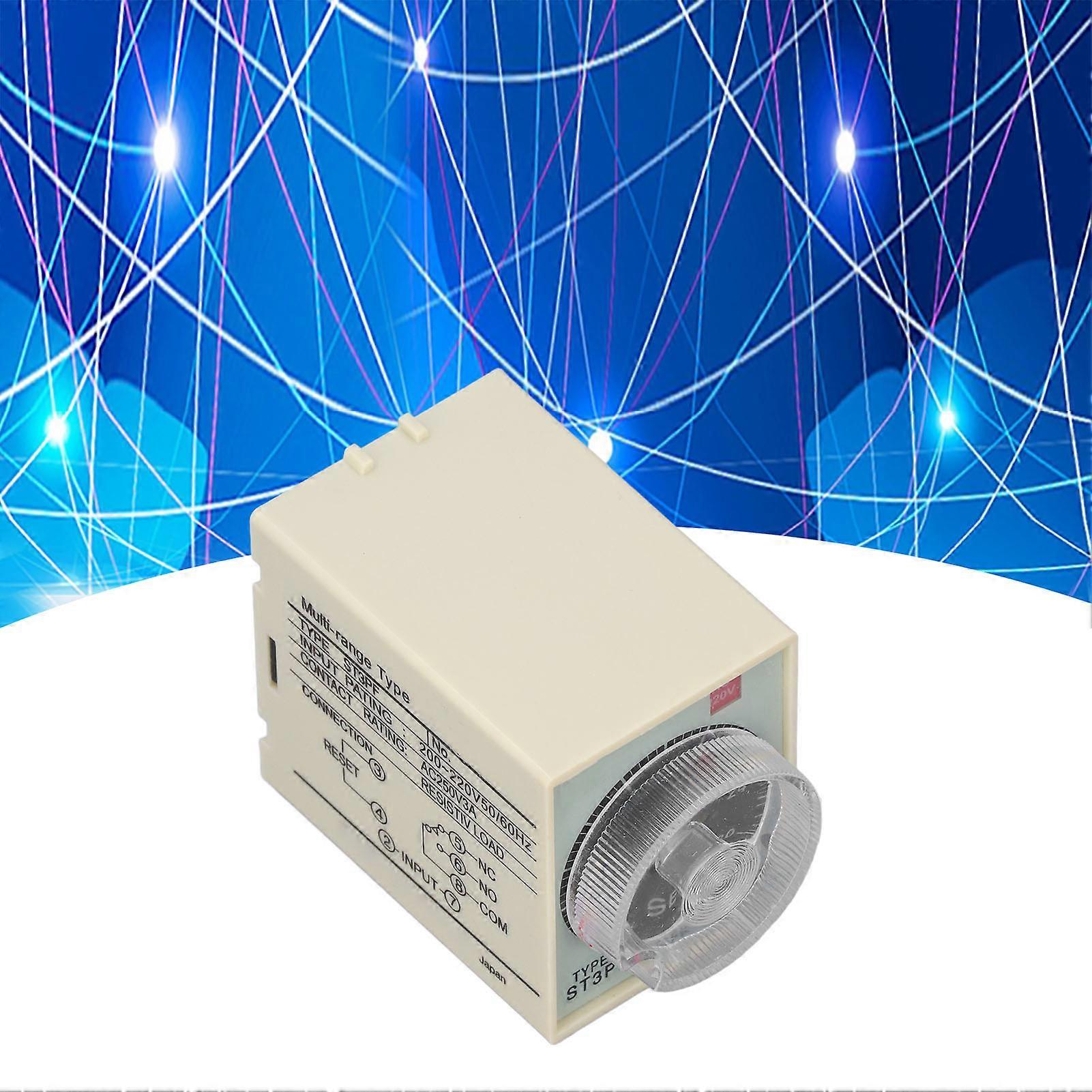 Time Delay Relay Long Lasting Fine Workmanship Small Volume ABS Outer Casing ST3PF 30S Time Delay