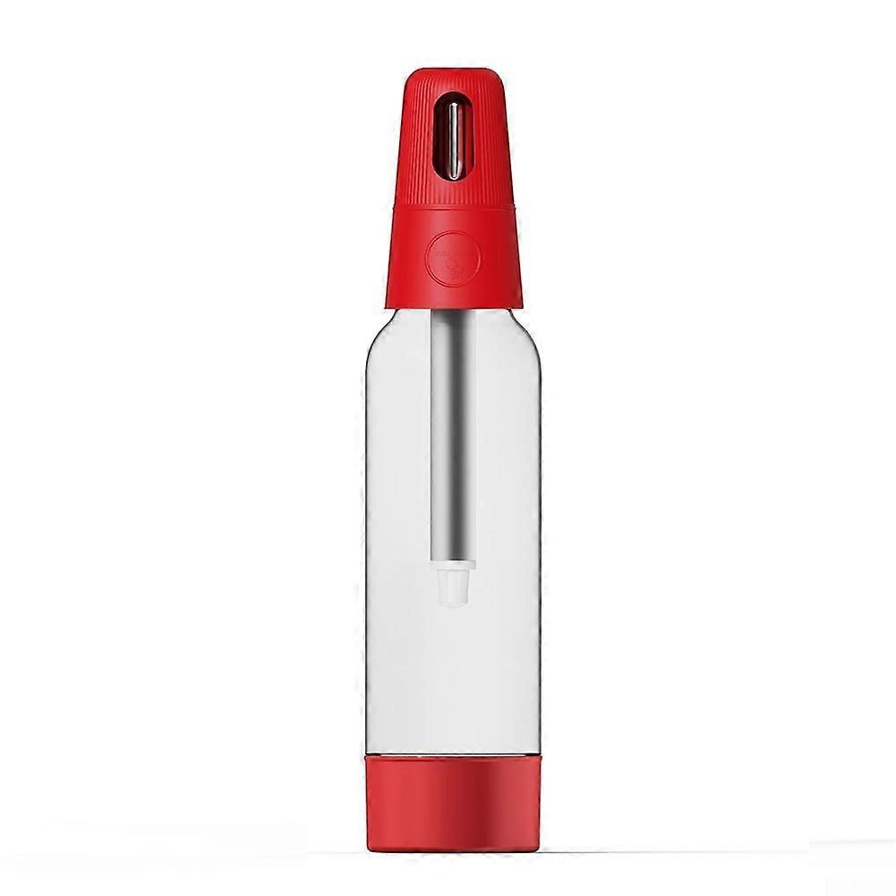 Make Your Own Sparkling Beverages 1000ml Portable For Soda Maker and Juice Machine (Red)