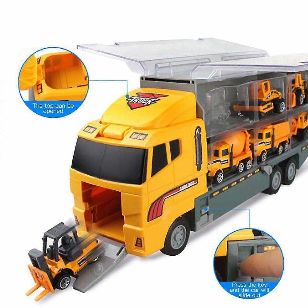 Engineering Vehicle Models Alloy Fine Workmanship Pull Back Construction Model Car Toys