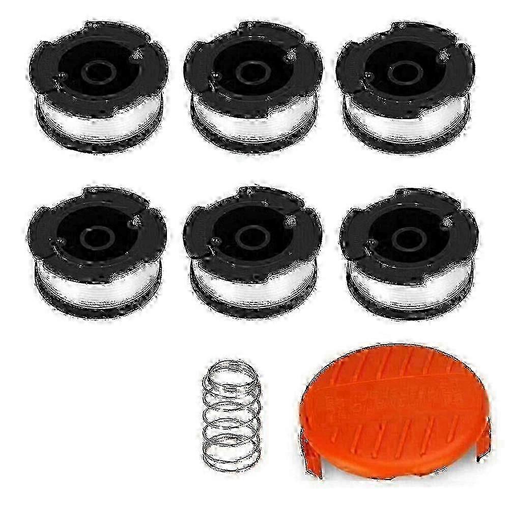 6x ατομικός αριθμός Spulen Spulendeckel 87 Black Decker Rasentrimmer Trimmer Fadenspule