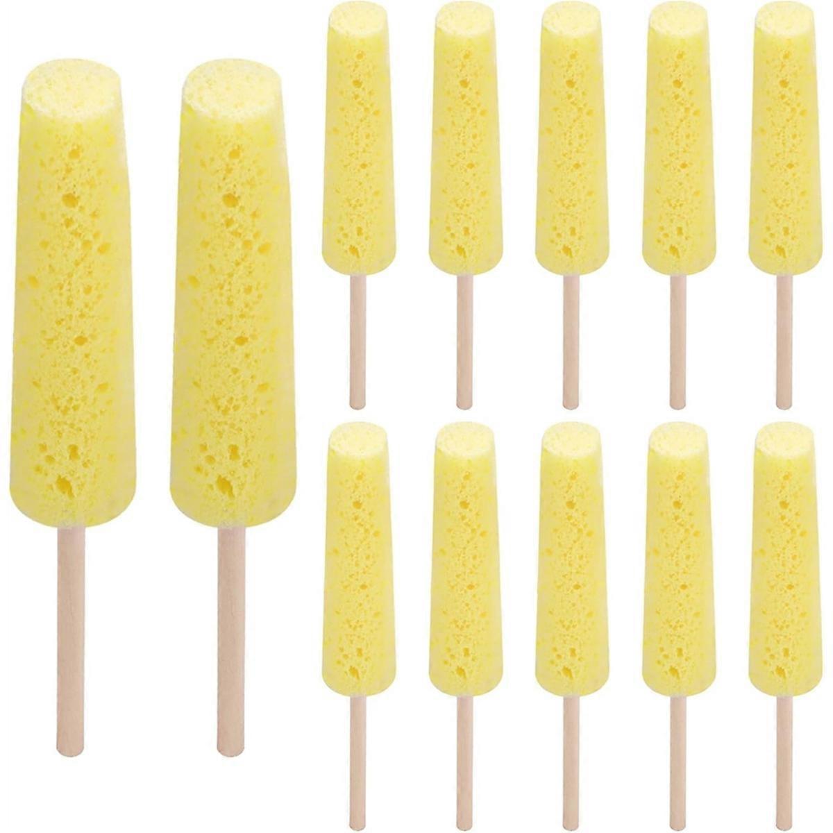 12 Pack Pottery Sponges for Clay, Ceramic Sponge on A Stick Reusable Shaping Trimming Pottery Tools