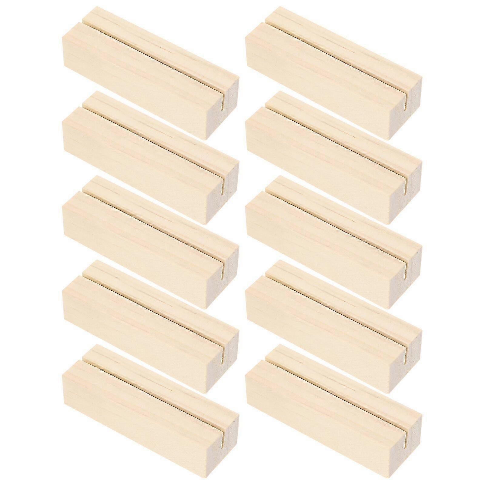 STOBOK 10 قطع حامل الأعمال خشبية على شكل صورة حامل صورة حامل اليدوية مذكرة حامل