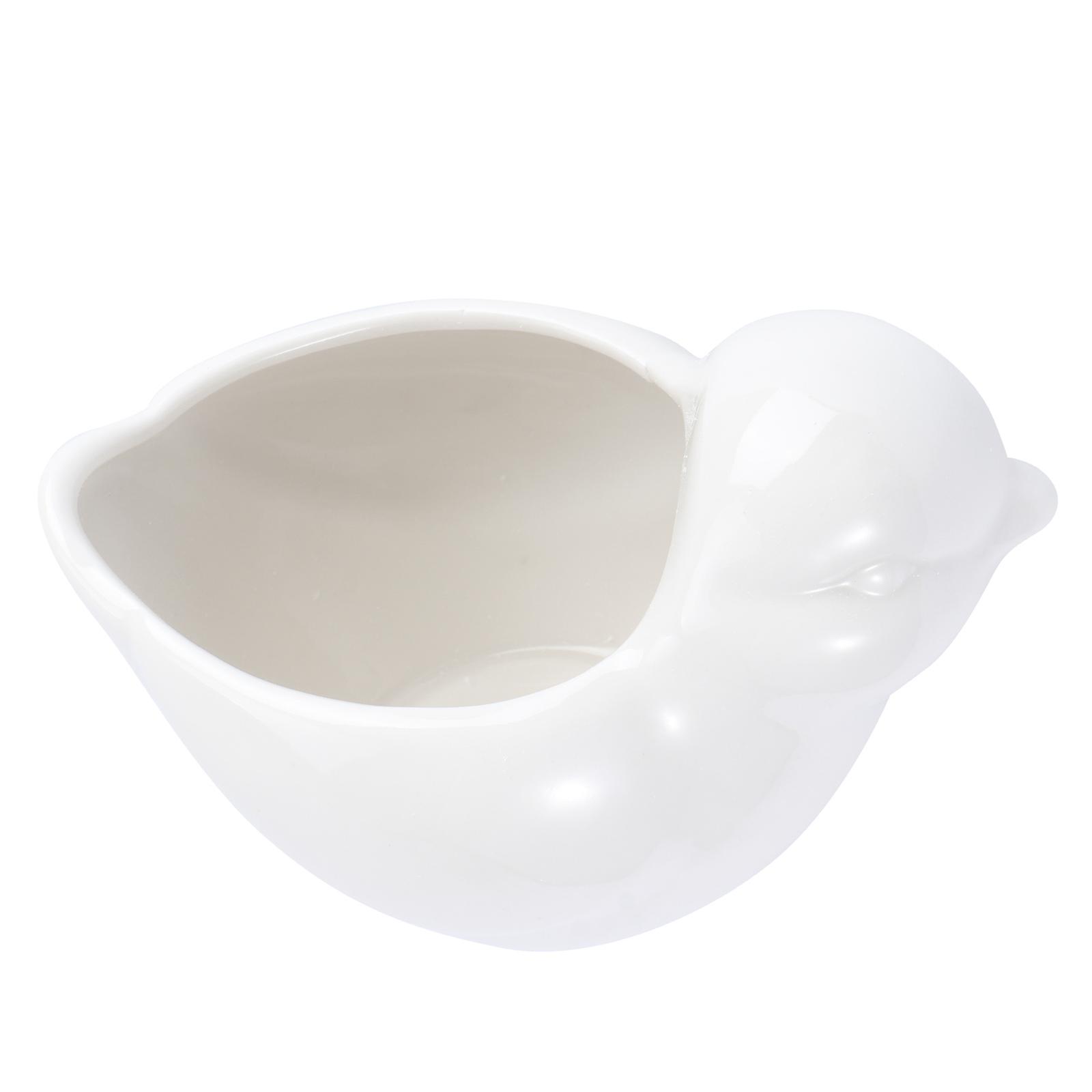 Ceramic Flowerpot Bird Modeling for Decor 1Pcs White Creative Planter