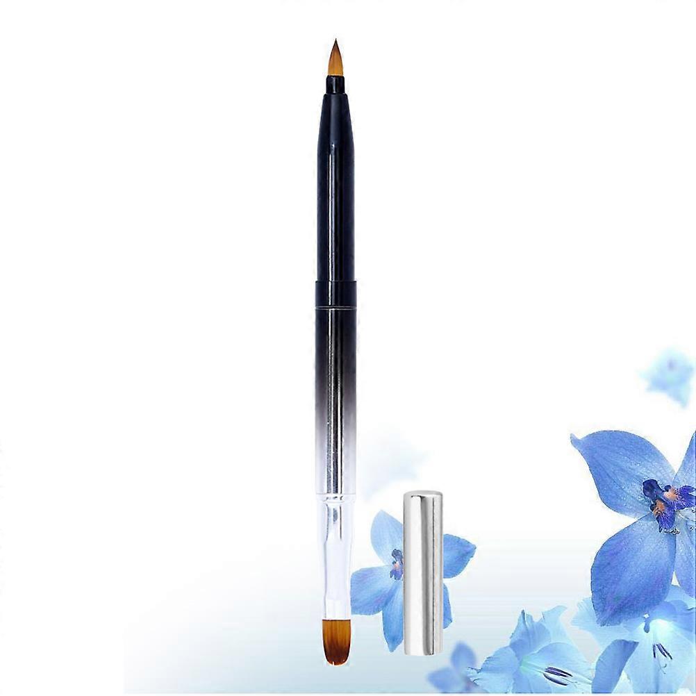 Lipstick Brush Retractable Lip Brush for Makeup Use Compact Portable Metal Shell