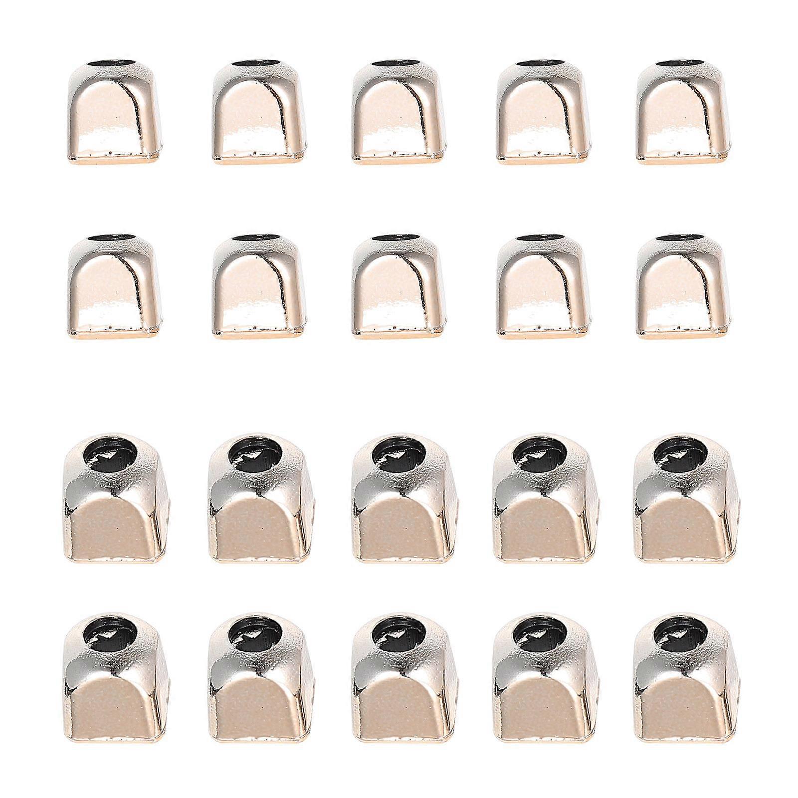 Golden Nylon Drawstring Cord Locks for Clothes Durable Lightweight DIY Slide Fasteners 100pcs