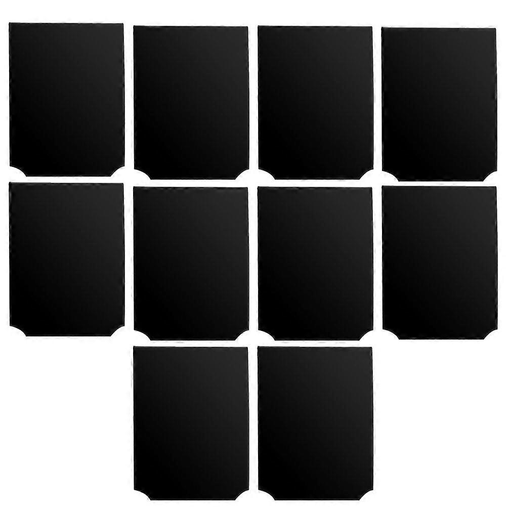 10pcs Black PVC Price Tag Holders for Easy Display and Organization in Kitchen or Pantry
