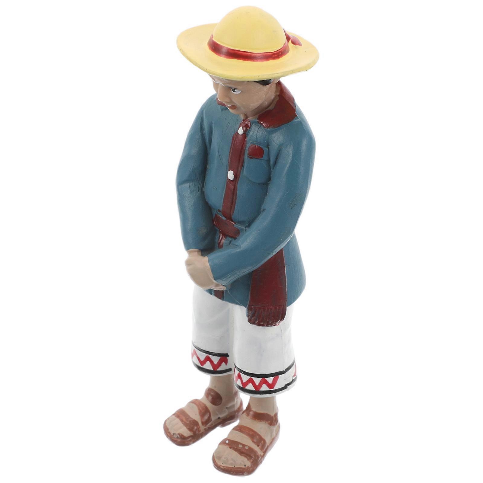 Realistic Design Boy Native Figures Miniature People Toy For Collectible Displays Multi Educational Tool 1Pcs
