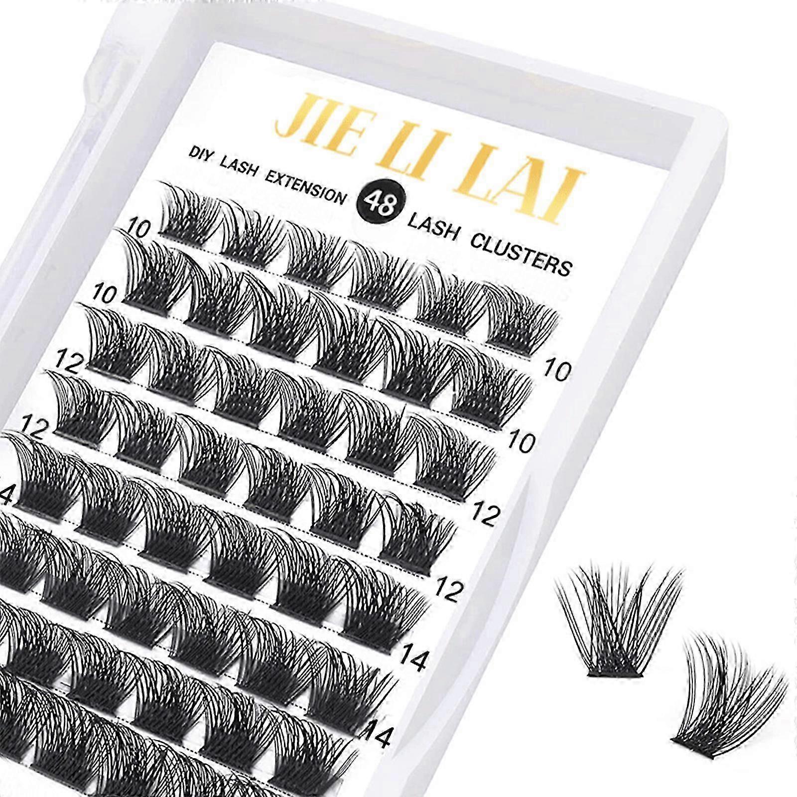 2025 Wide Stem Individual Lashes C/D Curl 8-16mm Length DIY Eyelash Extension False Eyelashes Fluffy Styles Soft for Personal Makeup