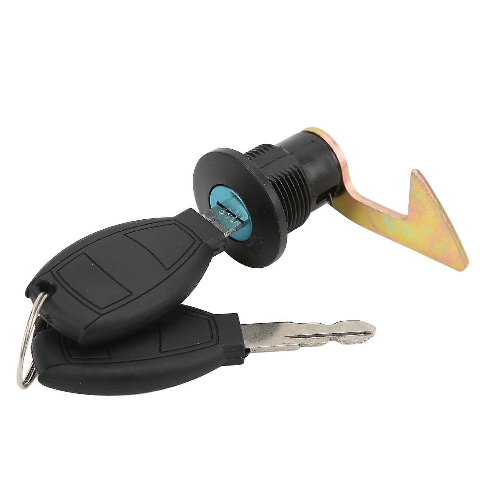 Motorcycle rear seat locks, key lock kit, trunk locks, universal for electric motorcycles (Cbend hook)