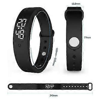 V9 Temperaturmonitor Vibrationsalarm Armband ArmbandLila