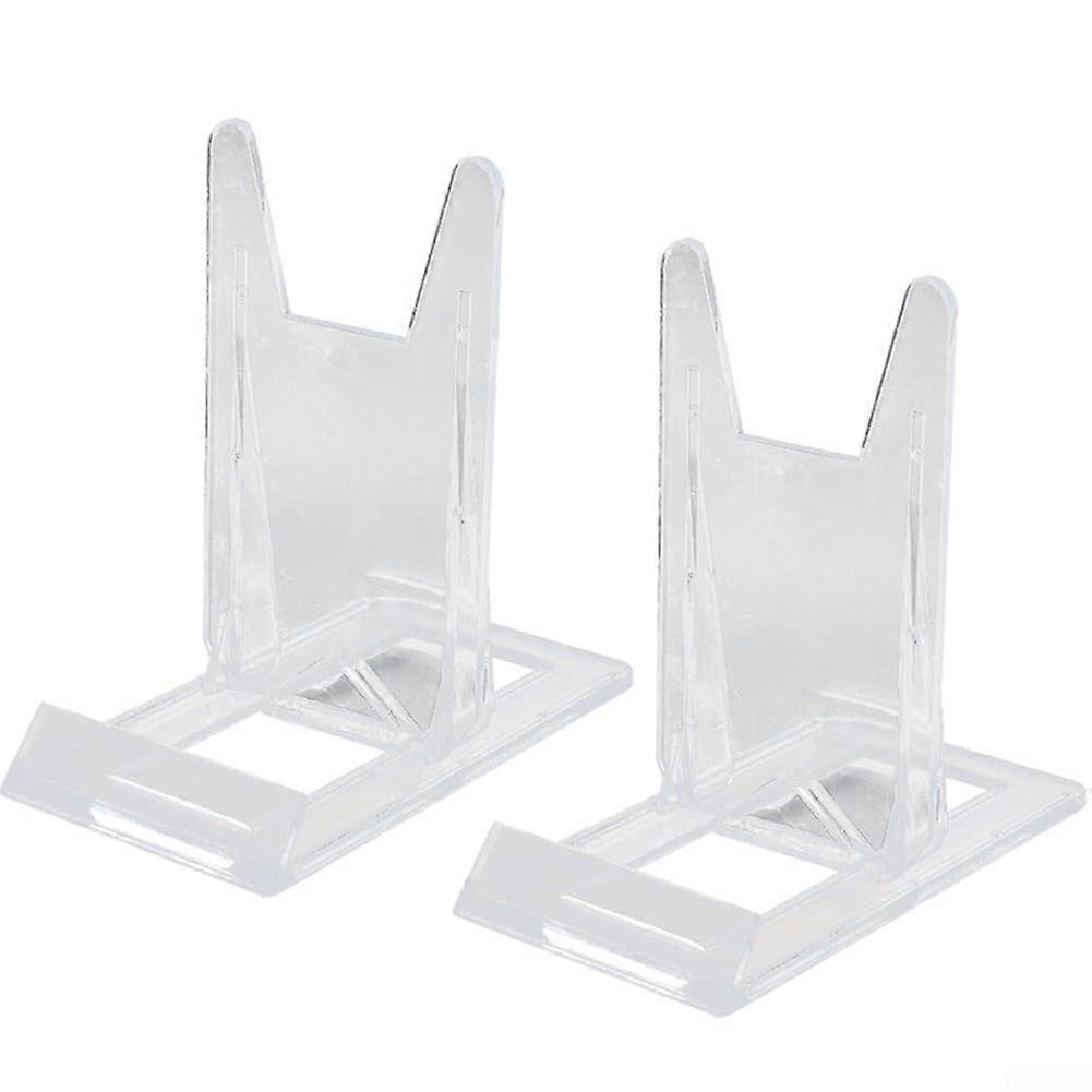 Acryl Display Solution Set with two transparent, adjustable stands for various items