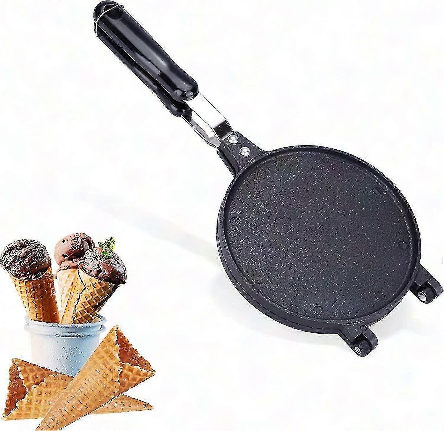 Kitchen Baking Tools Double Pan Biscuit Egg Roller for Home Crispy Baking Pan