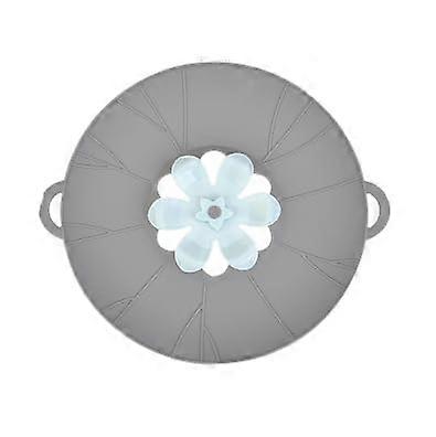Spill Stopper Silicone Lid Cover 29Cm Grey Multi-Function For Pans And Pots Boil-Over Overflow Prevention Kitchen Tool