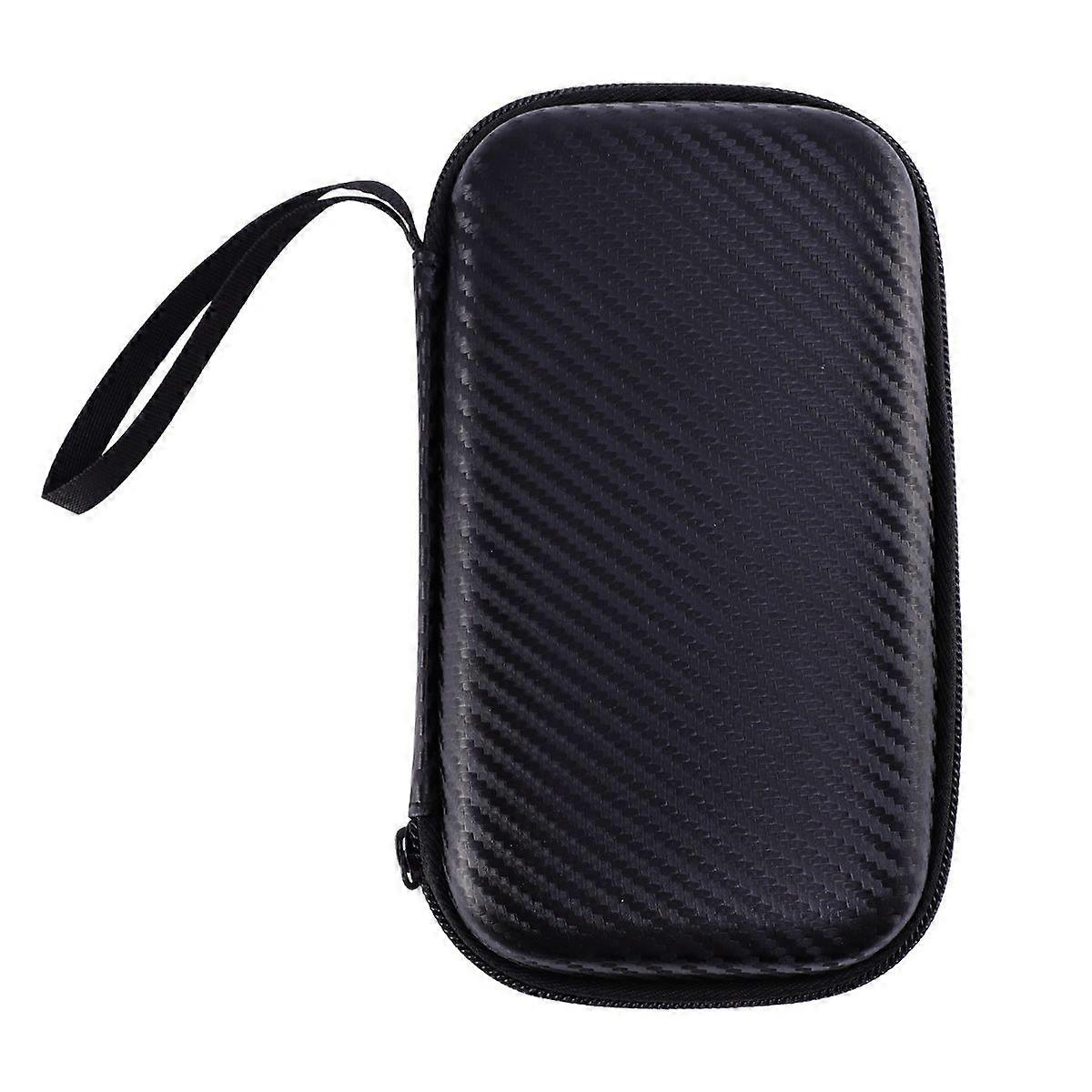 Portable EVA Storage Bag Practical Forehead Thermometer Protective Case Shockproof Container for Home Travel (Black)