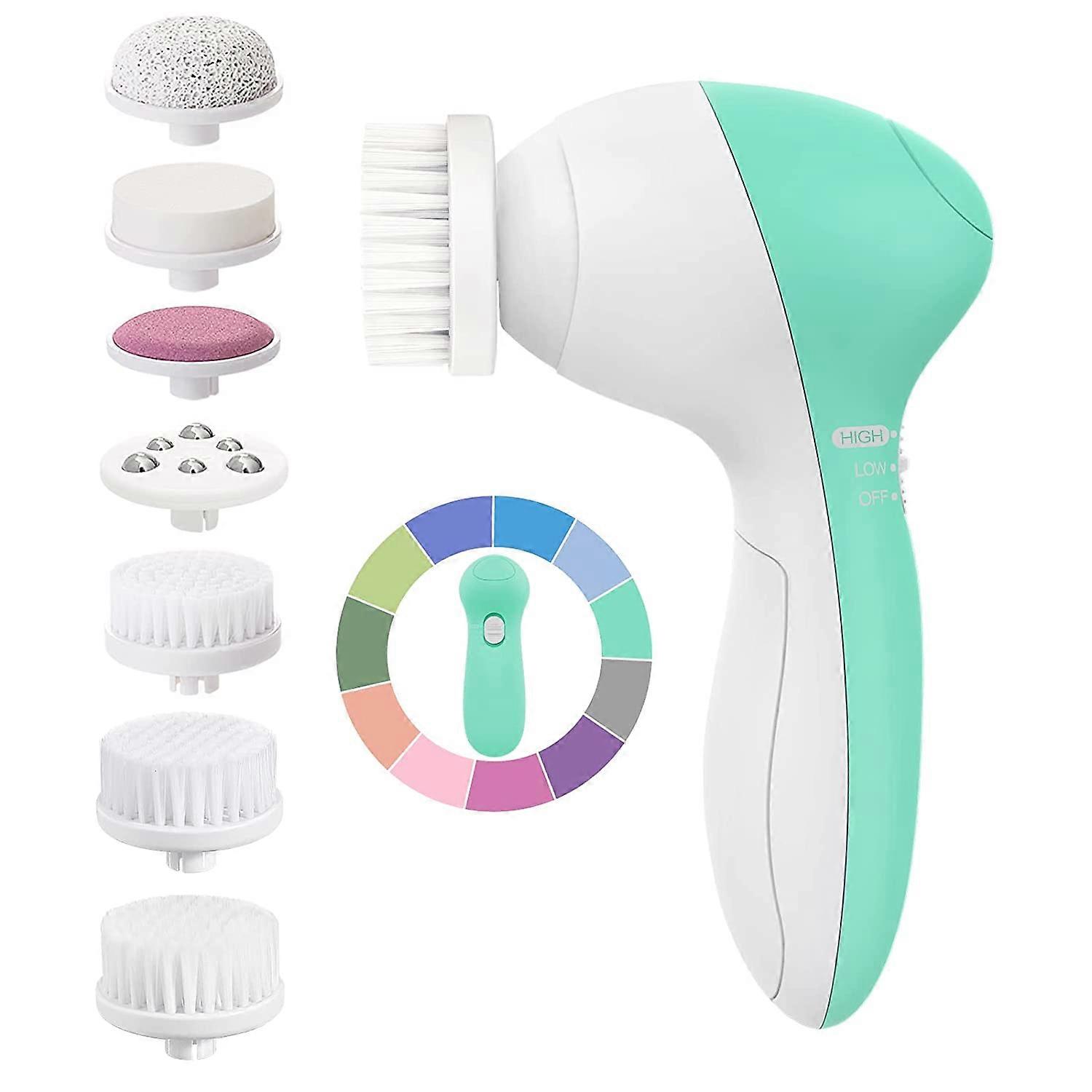 Makeup Removal Electric Facial Cleaning Brush Sensitive Skin Multi Color Rechargeable 1Pack
