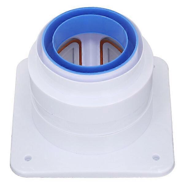 Range hood check valve with reducing ring and silicone seal to block odors
