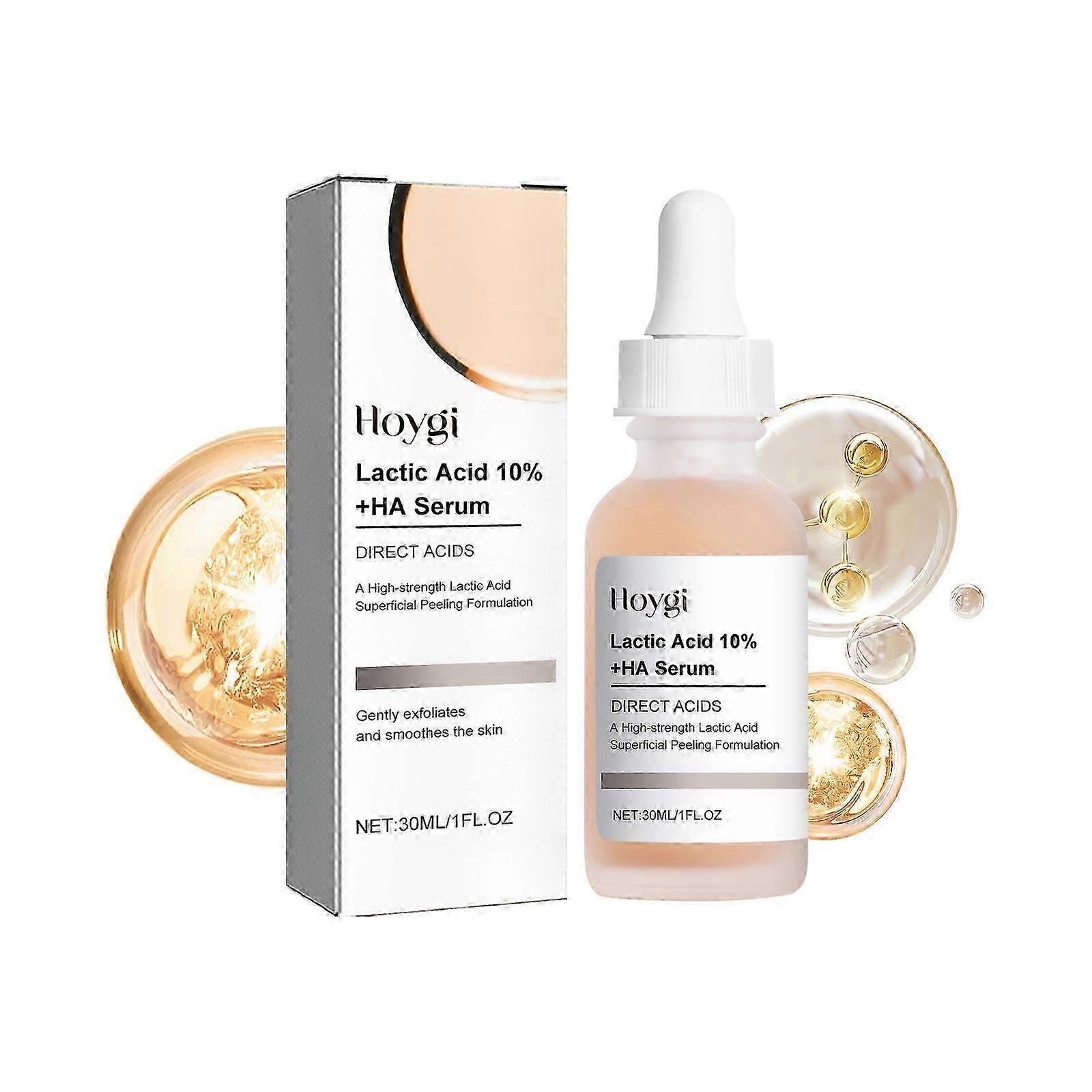 Hoygi Lactic Acid Facial Essence Lightens acne and blackheads, anti-wrinkle, moisturizing, moisturizing, whitening and anti-aging