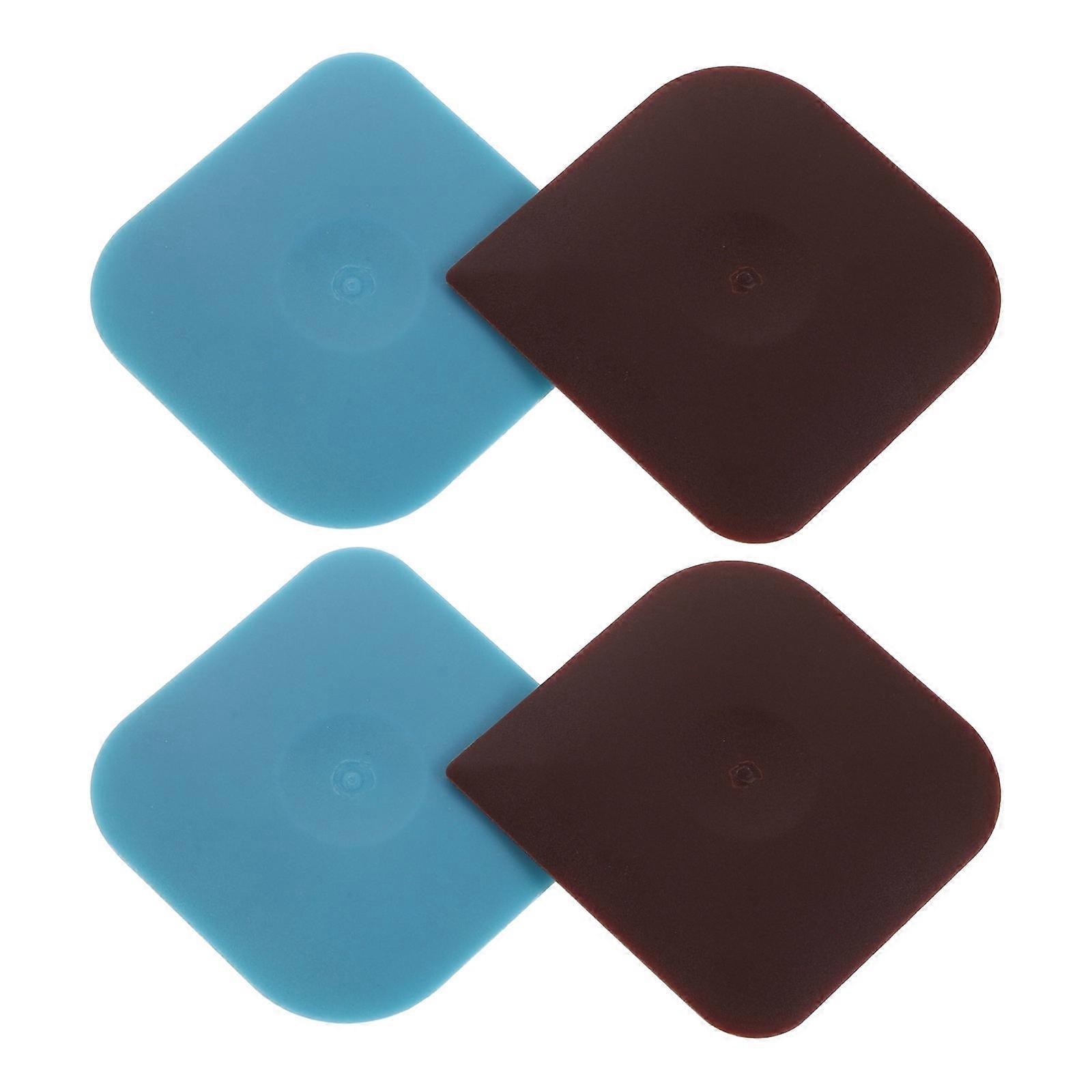 Kitchen Gadget Non-Scratch Pot Cookware Cleaners Nylon Material 6.00X6.00X0.20CM 4Pcs