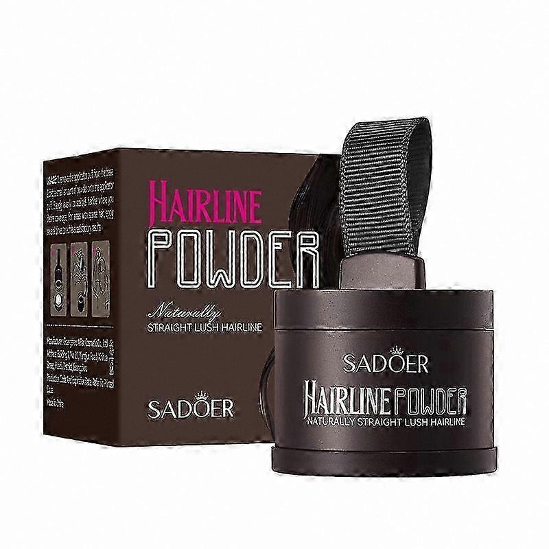 Root Concealer Powder for Gray Coverage, Hair Color Refresher, 4g Black Touch-Up Solution for Fine Hair