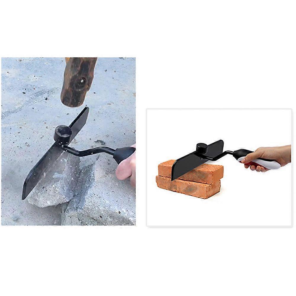 Brick Splitting Chisel Comfortable Long Handle Brick Cutter High Hardness Brick Split Tool Masons' Construction Tools