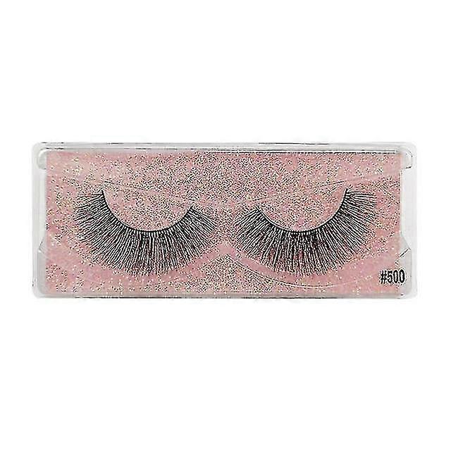 False Eyelashes 1 Pair 3d Mink Fluffy Dramatic Makeup Natural Long ...