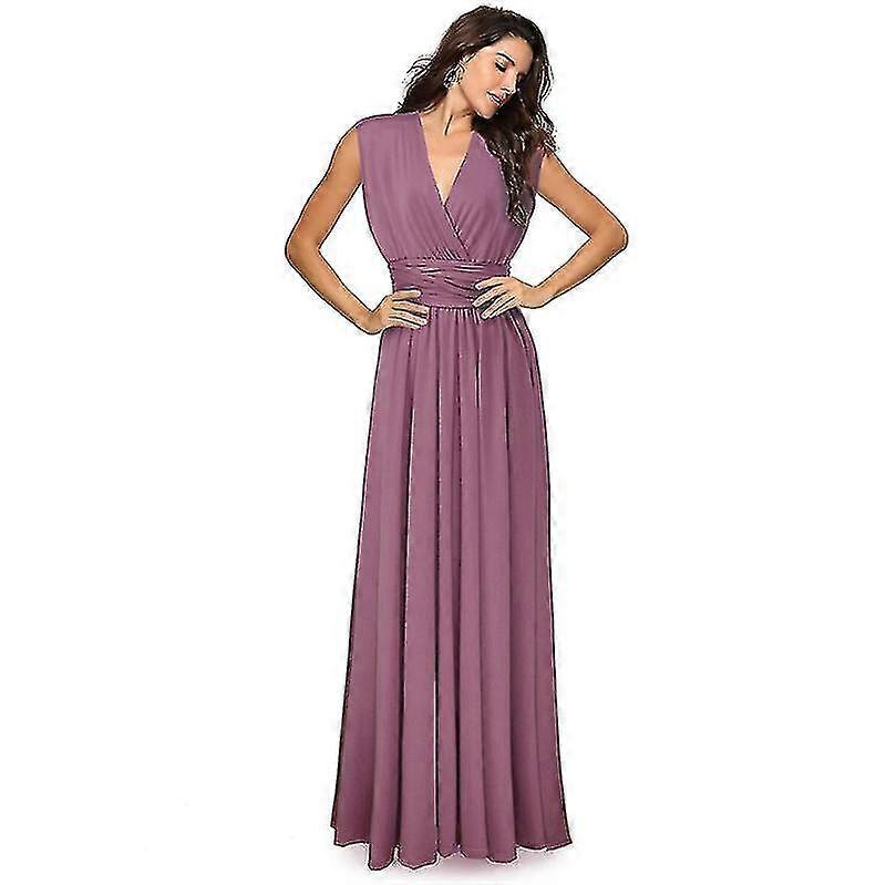 Long bridesmaid dresses for ladies, Ysm2035, with multiple wearing styles, soft and breathable