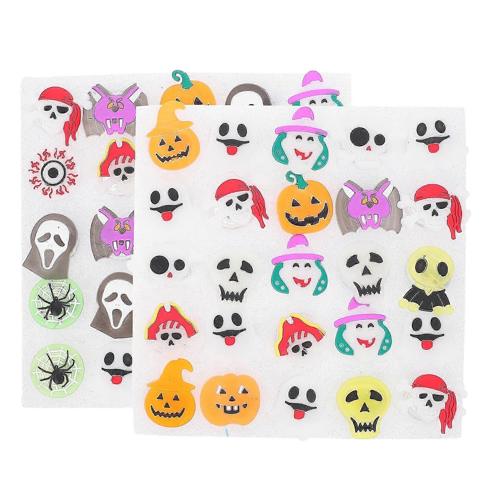Kids Party Supplies Flashing LED Brooch For Christmas Design Assorted Color 50Pcs