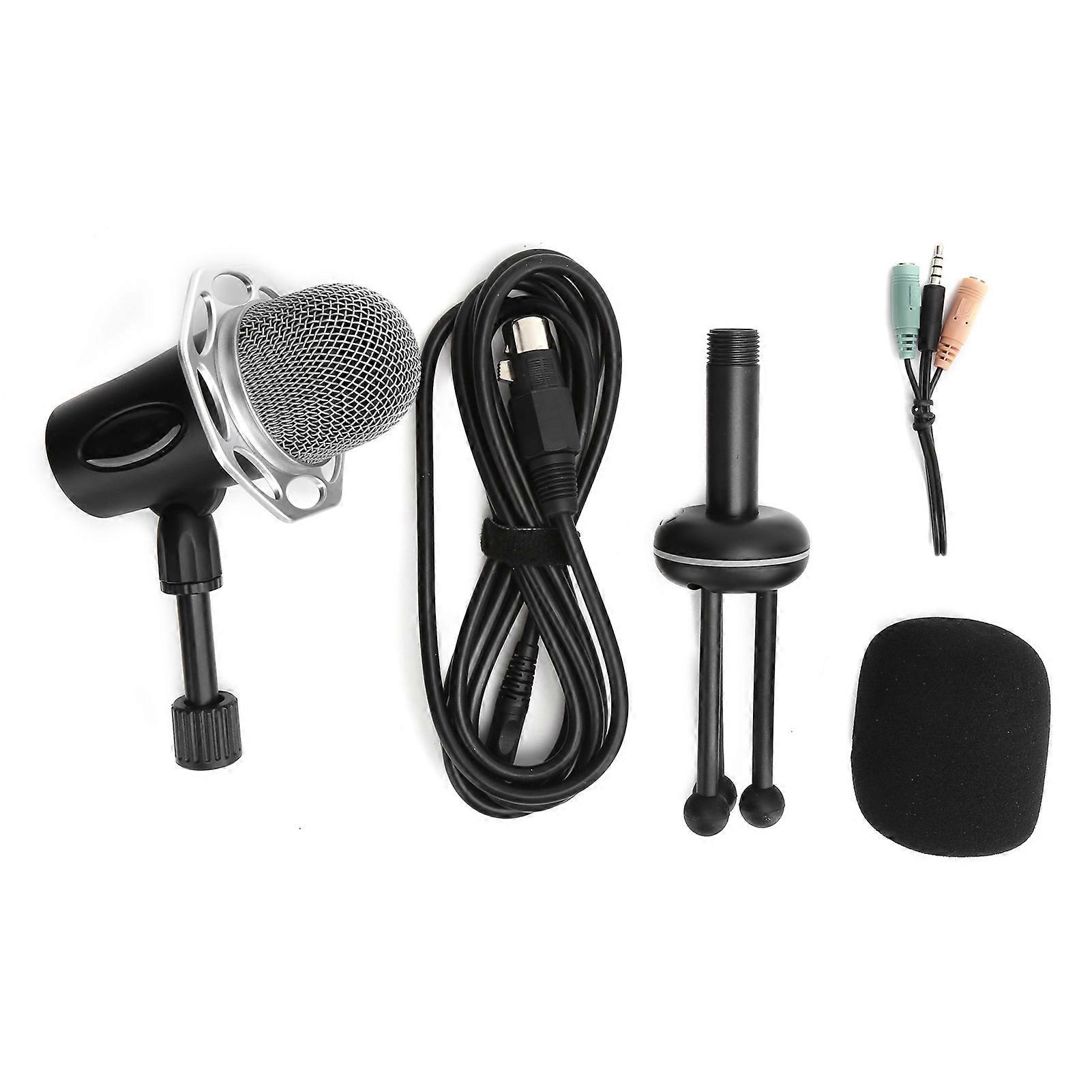 Y20 Retro Wired Stand Microphone for Online Gaming/Video Conferencing/Video Chat/RecordingBlack