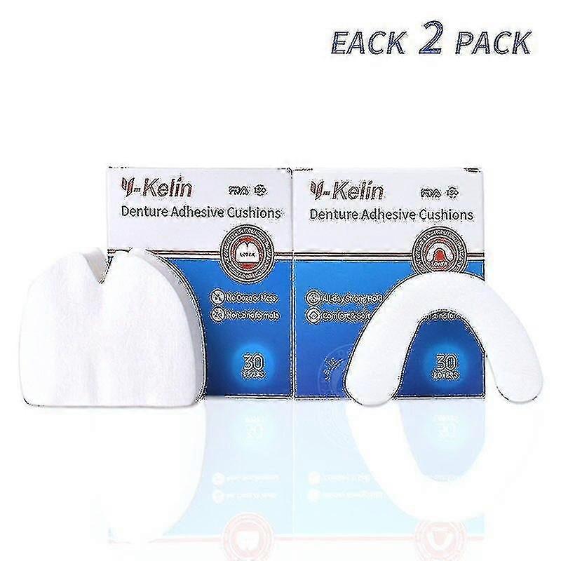 Denture Adhesive Cushion 120 Pads (upper 60+ Lower 60)