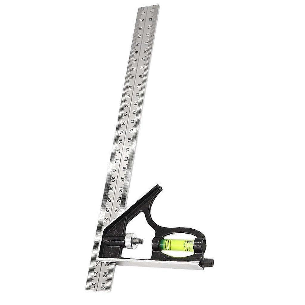 300mm Adjustable Engineer Combination Try Square Set, Right Angle Ruler, 12Inch Measuring Tool