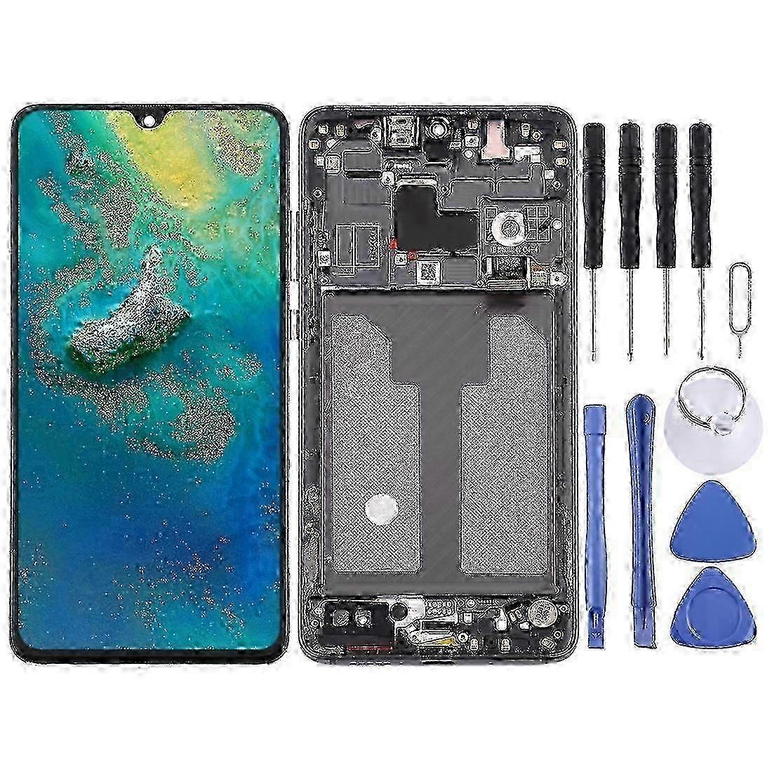 COMPATIBLE OLED LCD Screen for Huawei Mate 20 Digitizer Full Assembly with Frame