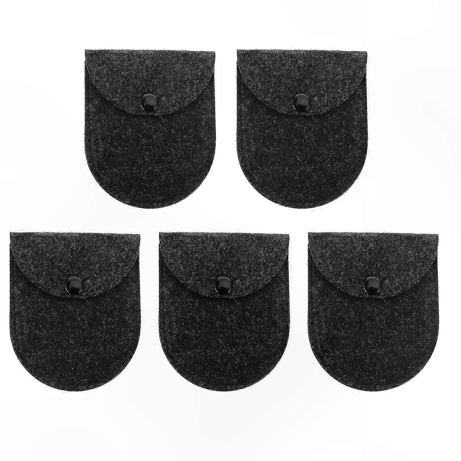 5-Pack Protective Pouch for Hearing Aids, Portable Storage Bag for Small Devices