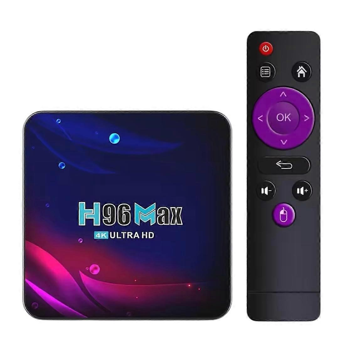 H96 MaxSmart TV Box Android 11 2GB/4GB RAM 16/32/64GB ROM 4K HDR YouTube Google Play WiFi 2.4G/5.8G Bluetooth USB 3.0