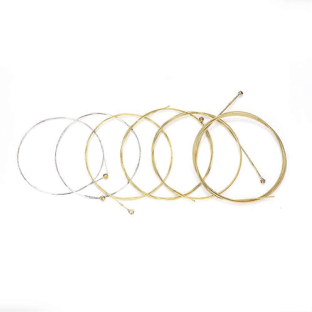 2WF-510/512 Set of 6 Strings Replacement Part for Acoustic?Guitar Accessory(Bronze)