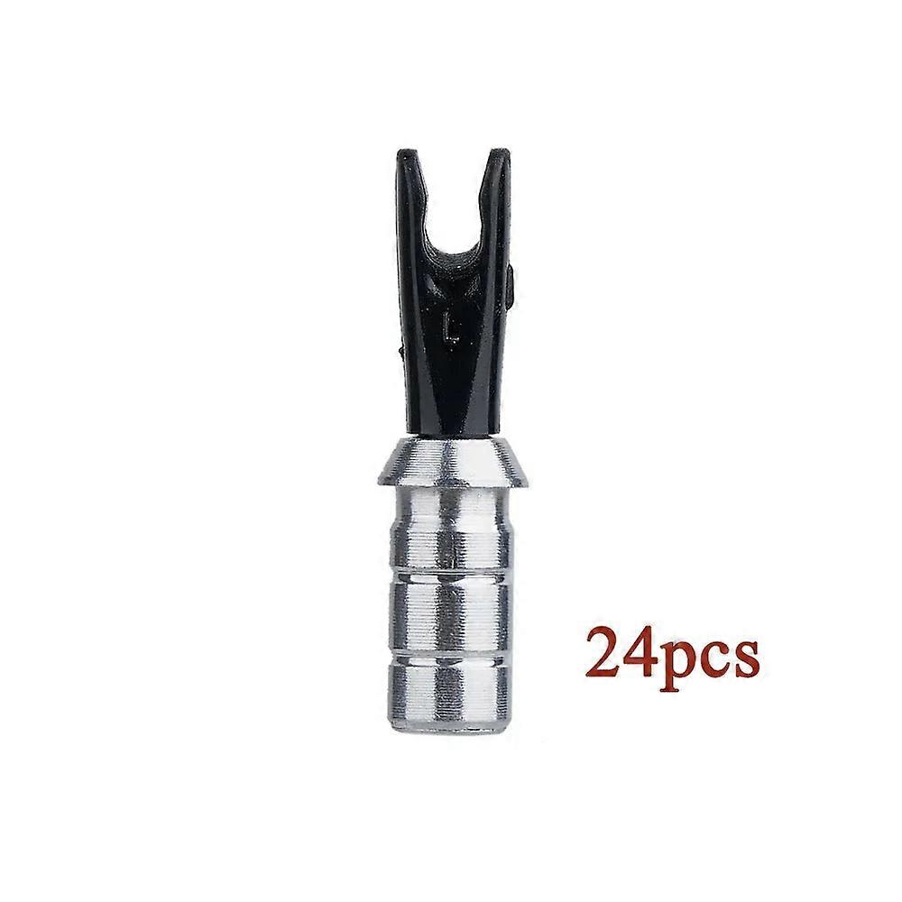 24pcs Arrow Pin Nocks L Size Aluminum Pins For 6.2mm Carbon Shaft Archery Diy