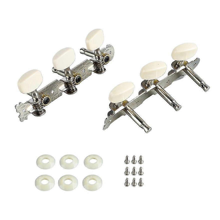 Guitar Tuning Pegs 2Pcs Triple Machine Head Tuners for Classical Acoustic