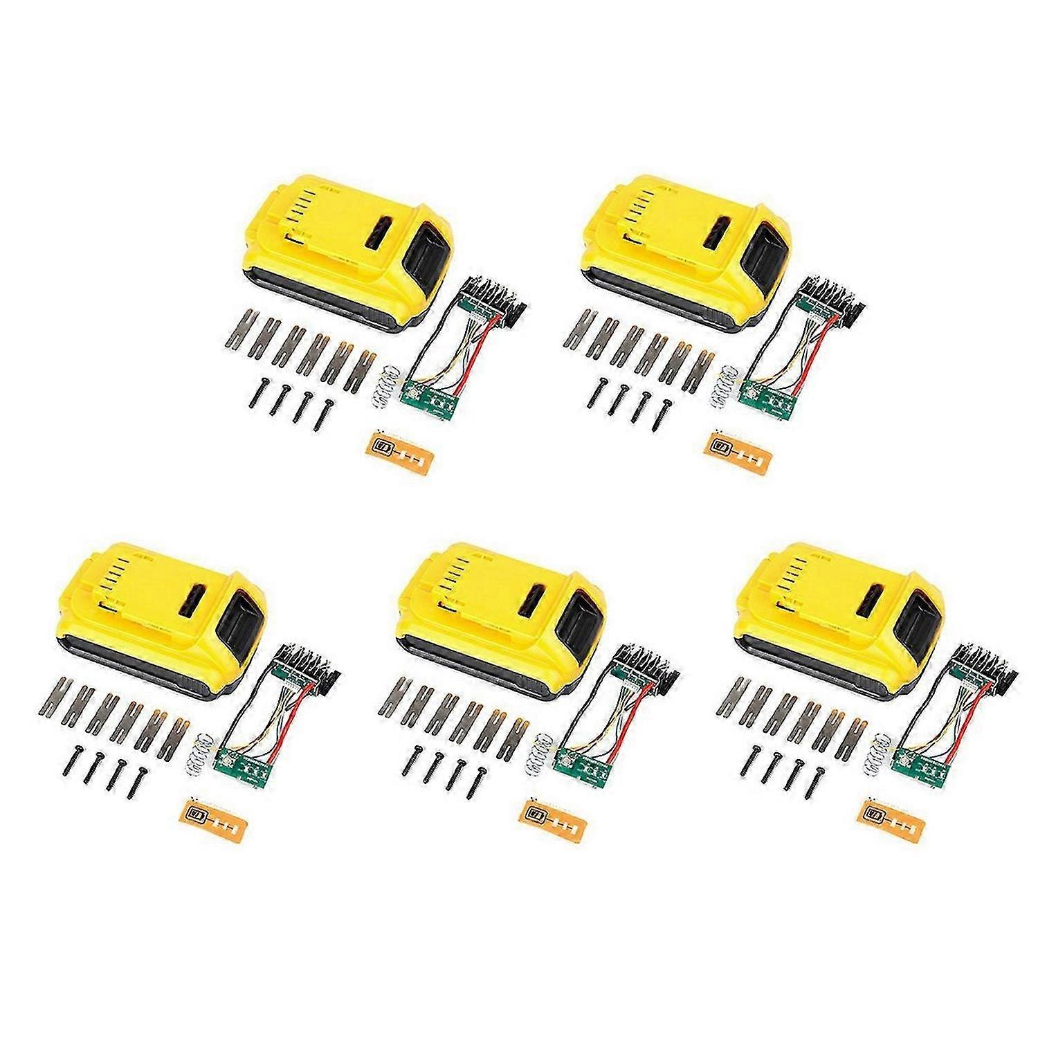 Battery Case+18650 Lithium Battery Protective Board for 5-Cell