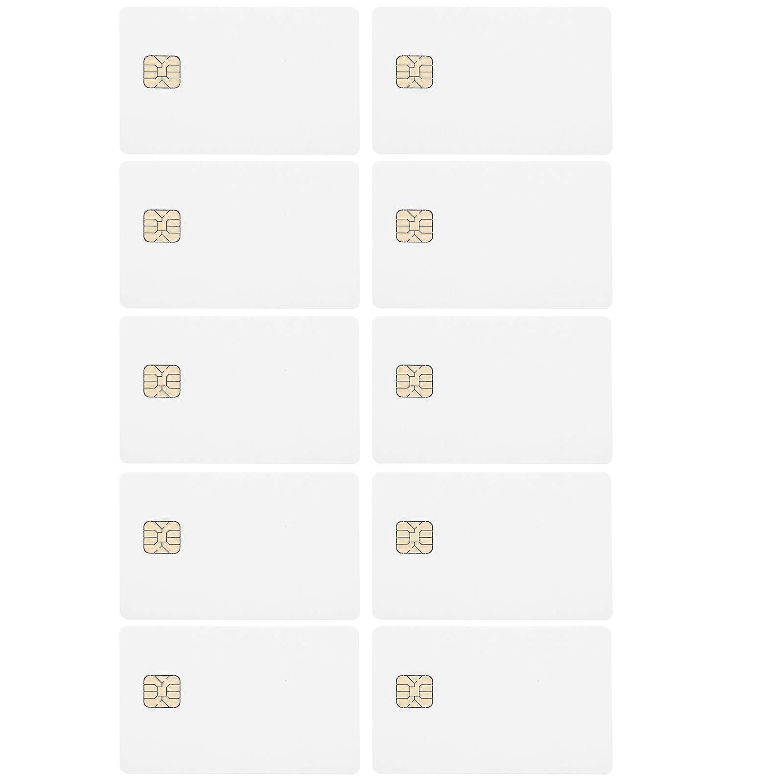 Access Card 12Pcs White Pvc Cards with Chip for Access Control Systems Pvc Material White Color for Access Control