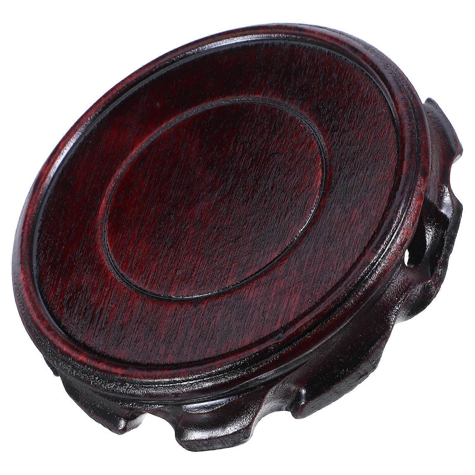 Wood Stand for Vase Display 2Pcs Durable Wooden Display Base for Indoor Use