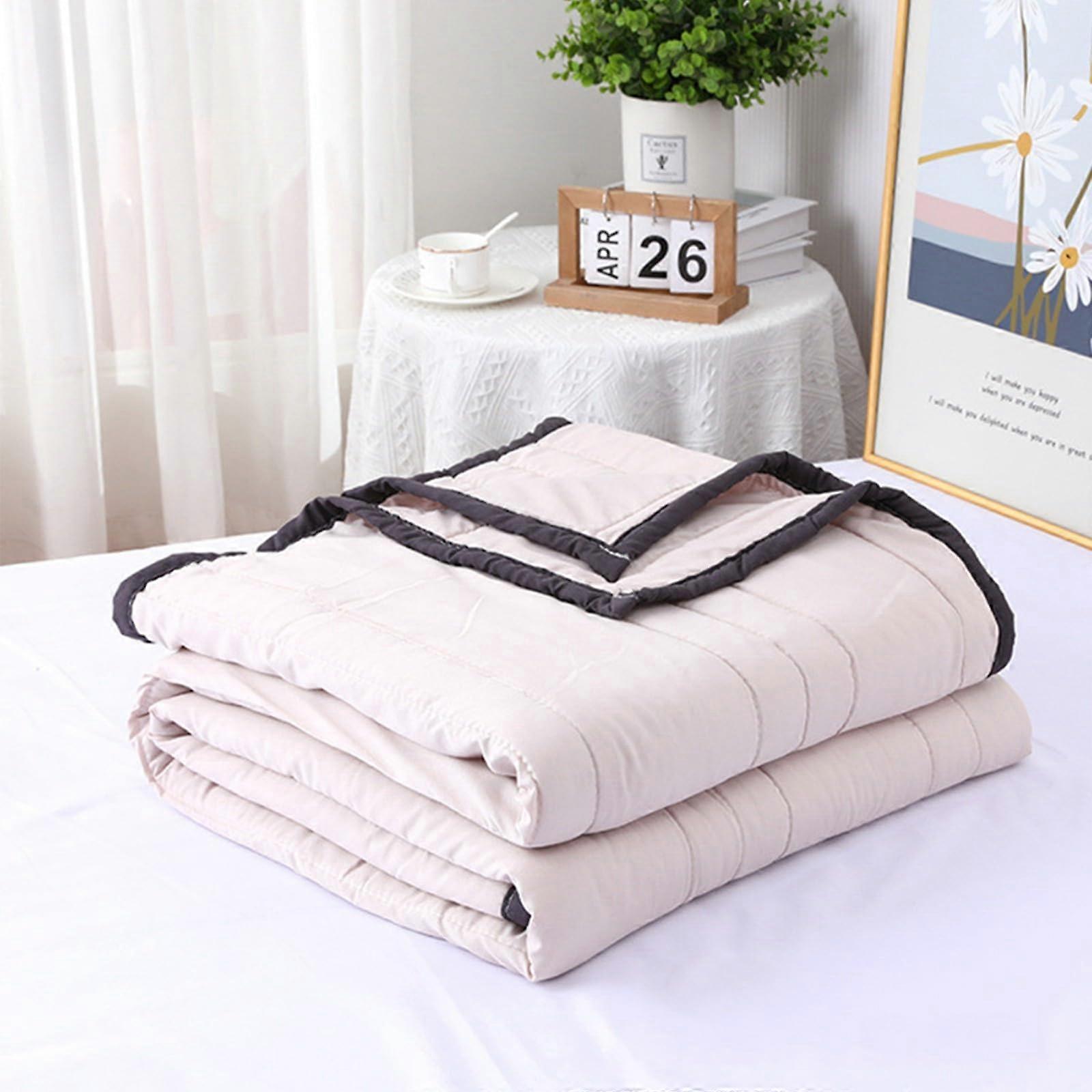 2024 Summer Lightweight Cooler Quilt All Season Comforter Reversible Cold-Effect Fiber Material Size 150x200cm Model B