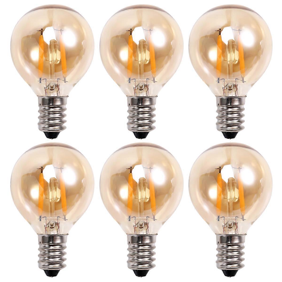6Pcs 1.5W LED G40 Replacement Bulb 220V Retro Globe E14 Base