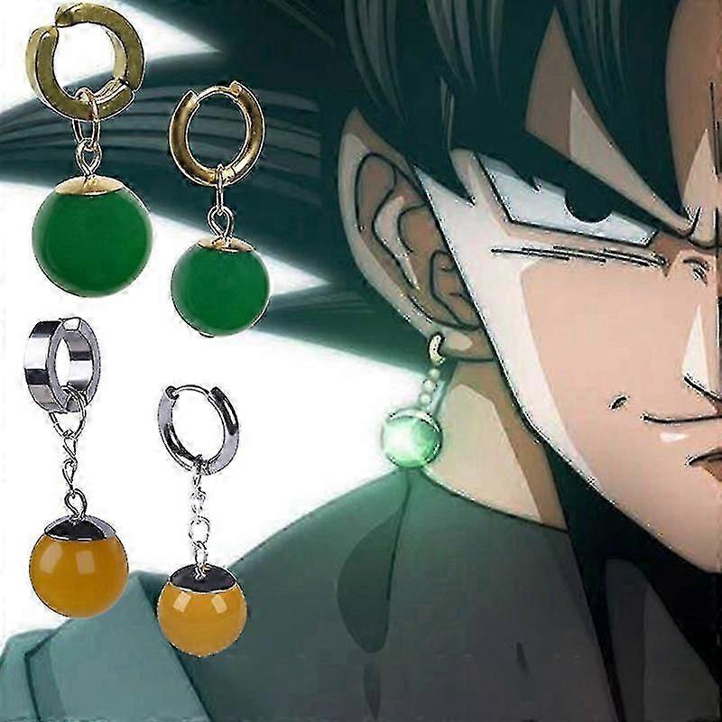 Anime Kai Black Son Goku Kakarotto Cosplay Ear Clips Unisex Zamasu Potara Σκουλαρίκια Καρφιά αυτιών Μενταγιόν Κοσμήματα Αξεσουάρ