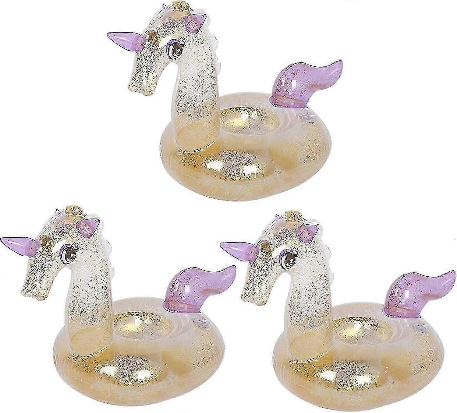 Inflatable Drink Holder 3 Pack Drink Pool Floats Cup Holders